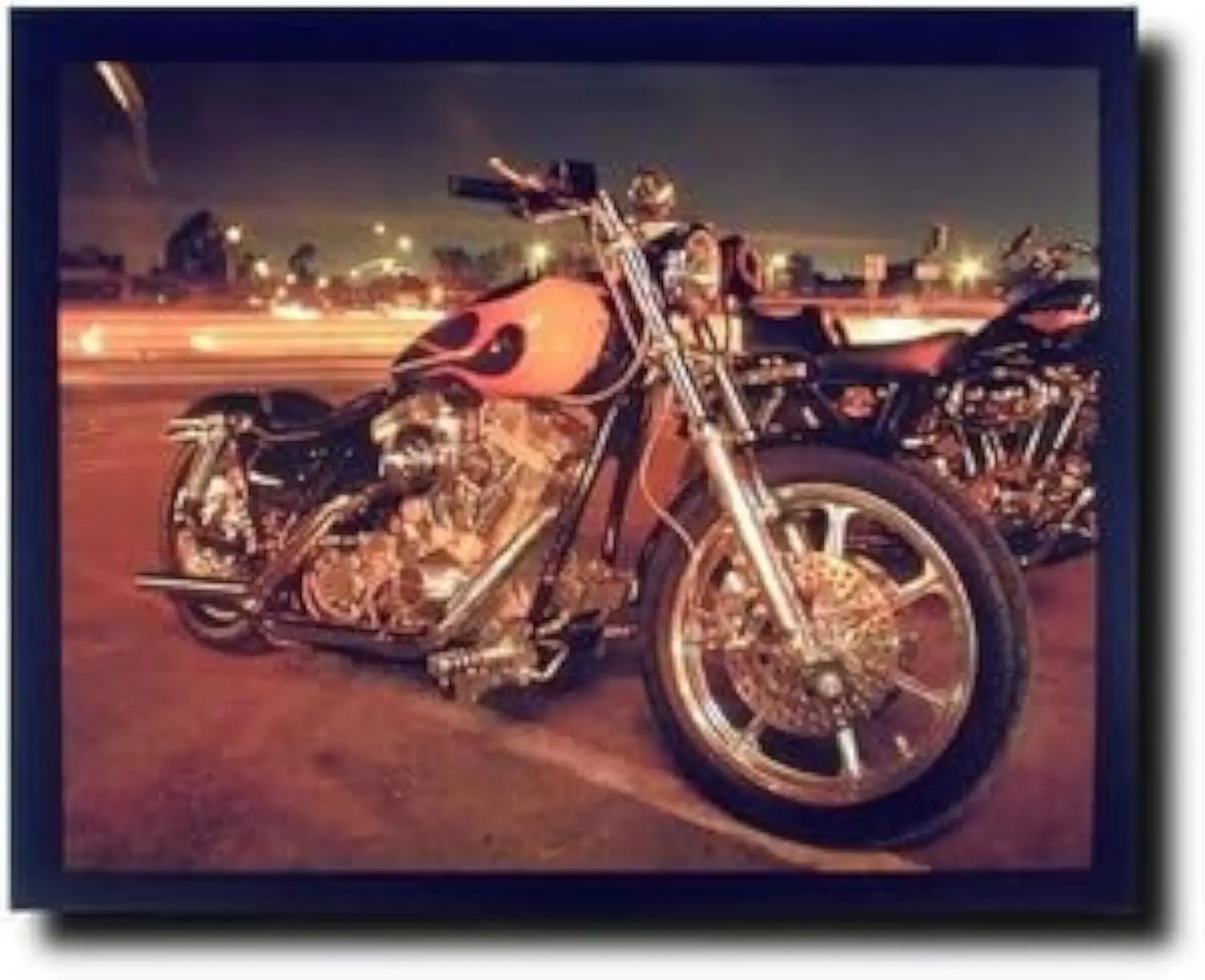 Davidson Wall Decor Classic Motorcycle Art Print Poster (16x20)