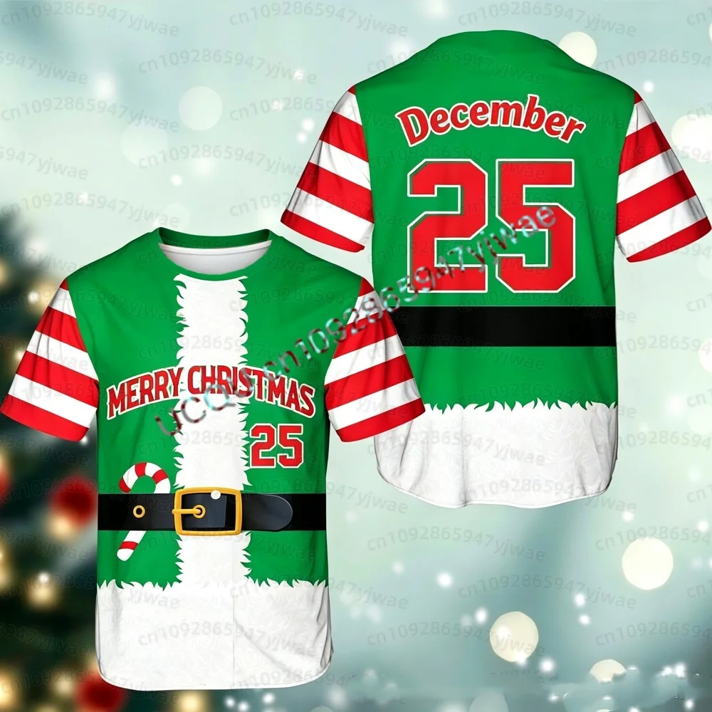 2026 New Winter Children Adult Family Christmas Cosplay O-Neck Short Sleeve T-Shirt Santa Claus Same Style Child Parent T-Shirt