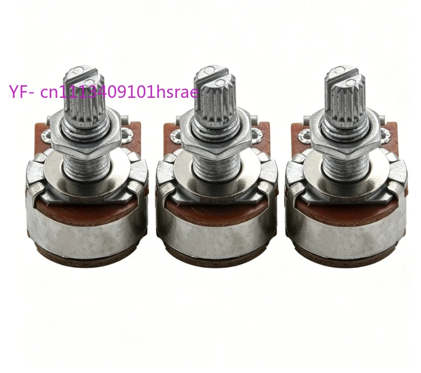 3PCS MN500K Dual Blend Balance Potentiometer(POT) Guitar Bass Volume Tone Control Switch