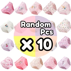5/10 Pieces Girls Briefs Random Cartoon Patterns Cute Girls Panties Cotton Toddlers Briefs Soft Children Triangle Underwear