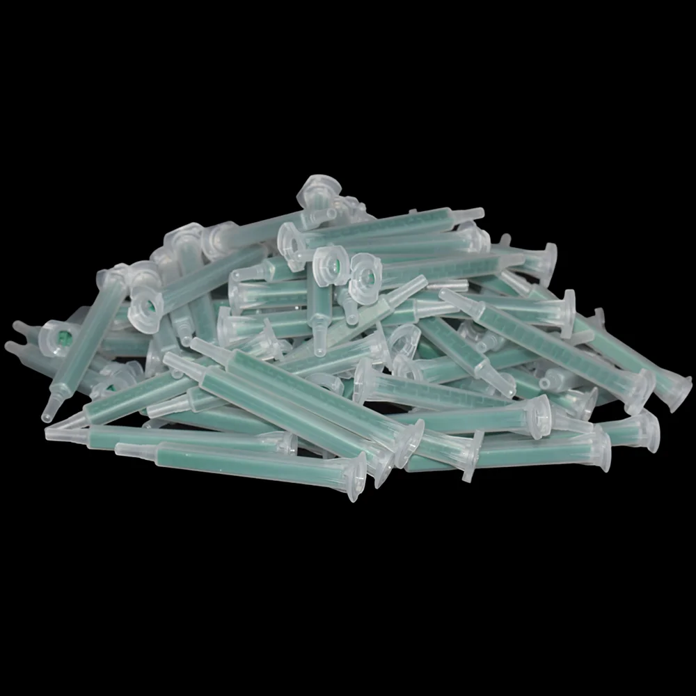 

50pcs Static Mixer Mixing Tube 83mm Plastic Mixing Nozzle AB Glue Dispensing Mixer Tube Set for Two Component 50ml Cartridges
