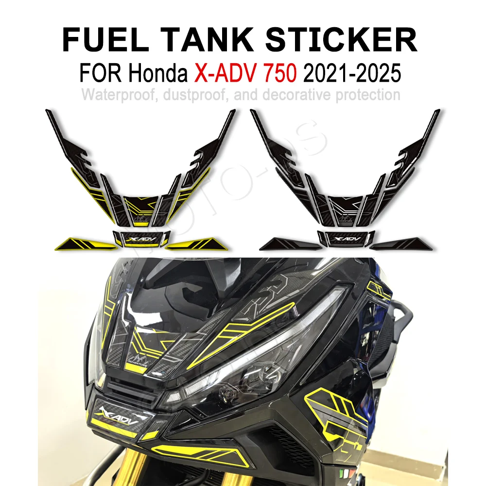 

Motorcycle For Honda X-ADV X ADV 750 XADV750 Tank Pad Gas Fuel Oil Protector Kit Fairing Fender Covers Stickers Decals 2021-2025