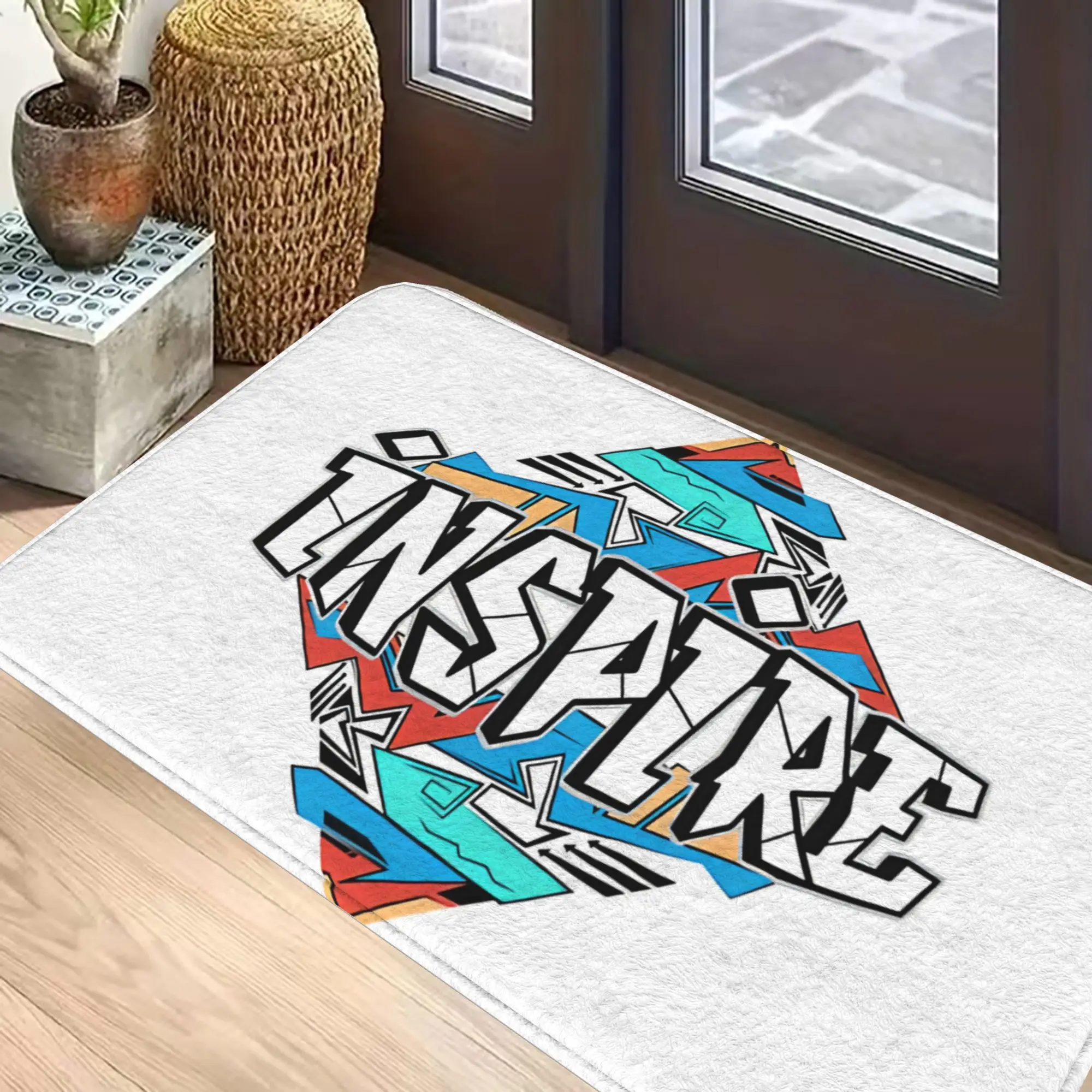 1pc Christmas Decor Non-Slip Entrance Mat Motivational Dad Bath Kitchen Rug Welcome Floor Covering Home Design
