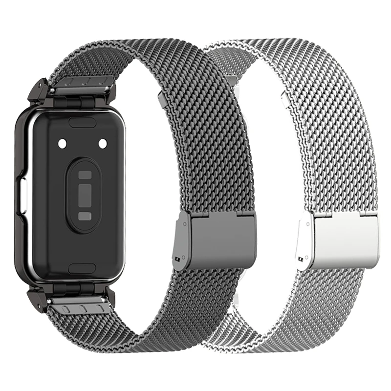 Capa Protetora de Pulseira para Samsung Galaxy Fit 3, Bracelete de Metal para Samsung Galaxy Fit 3, Capa Protetora para Pulseira de Relógio Galaxy Fit