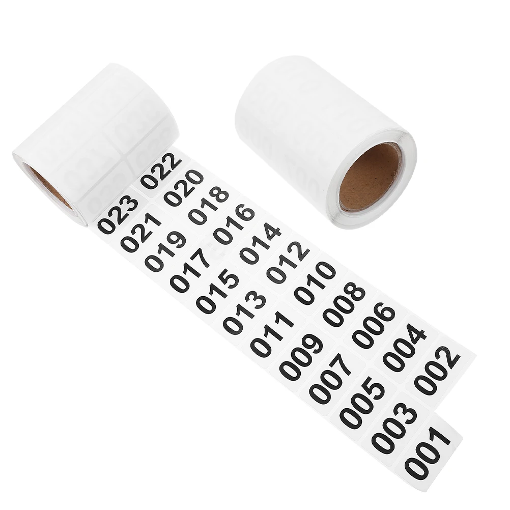 

2 Rolls Digital Number Labels Inventory Management Sequential Numbers Stickers Warehouses Logistics Production Efficiency Loss