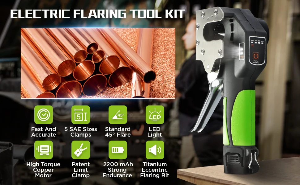 ST-E900AM Electric Tube Expander Tool Sets Ultra-Long Battery Life Time- and Labor-Saving Power Tools