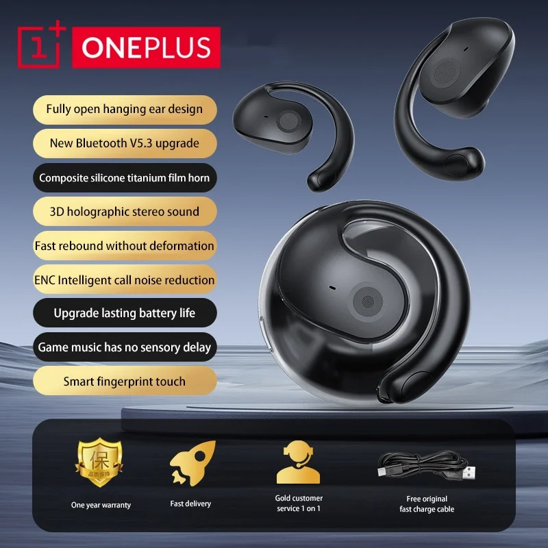 سماعات Oneplus اللاسلكية BT بلوتوث 5.3 سماعة AL مساعد صوت مكالمات هاتفية تعمل باللمس سماعات أذن لأعمال السفر #6