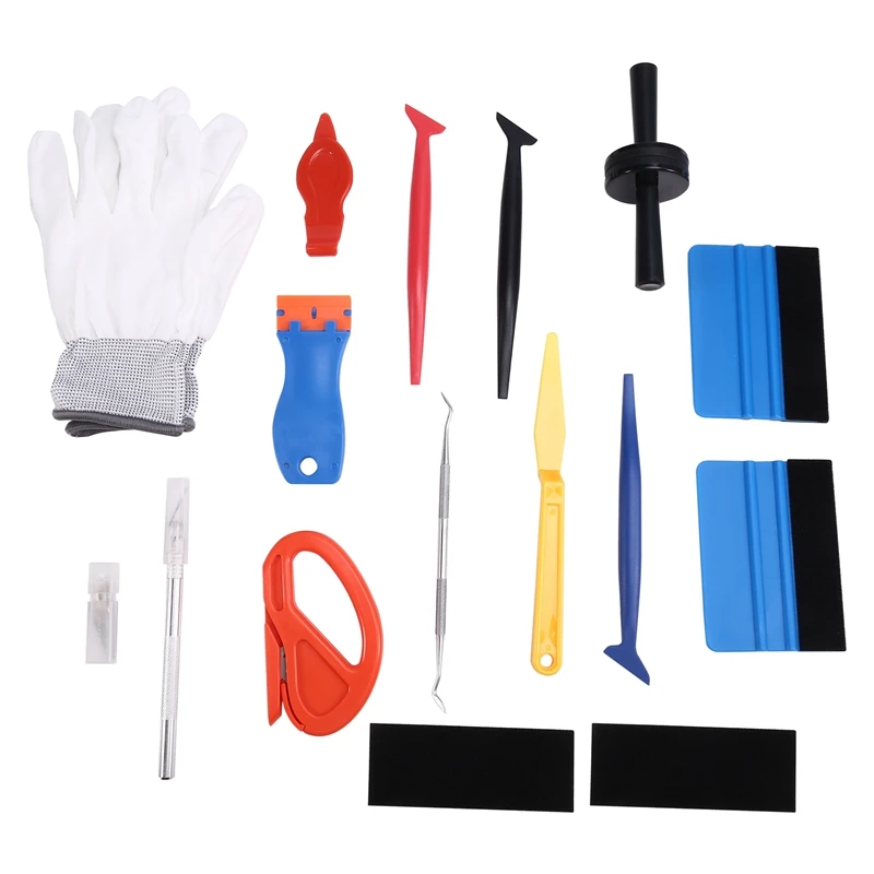 Automotive Film Application Tools Car Holder Gloves Safety Cutter Window Film Installation Tool Automotive Film Tools