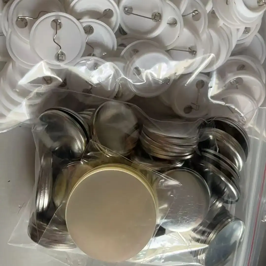 100 Stück 32mm/1,25 Zoll Anstecknadel-Button-Rohlinge, Material für Button-Anstecker, Rohmaterial für Button-Anstecker, Button-Anstecker-Zubehör