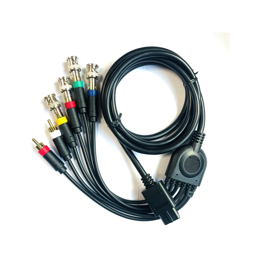 For N64 NGC SFC For Game cube RCA Composite Cable Cord RGBS/RGB For PVM BVM NEC XM UPSCALER BNC Not Component