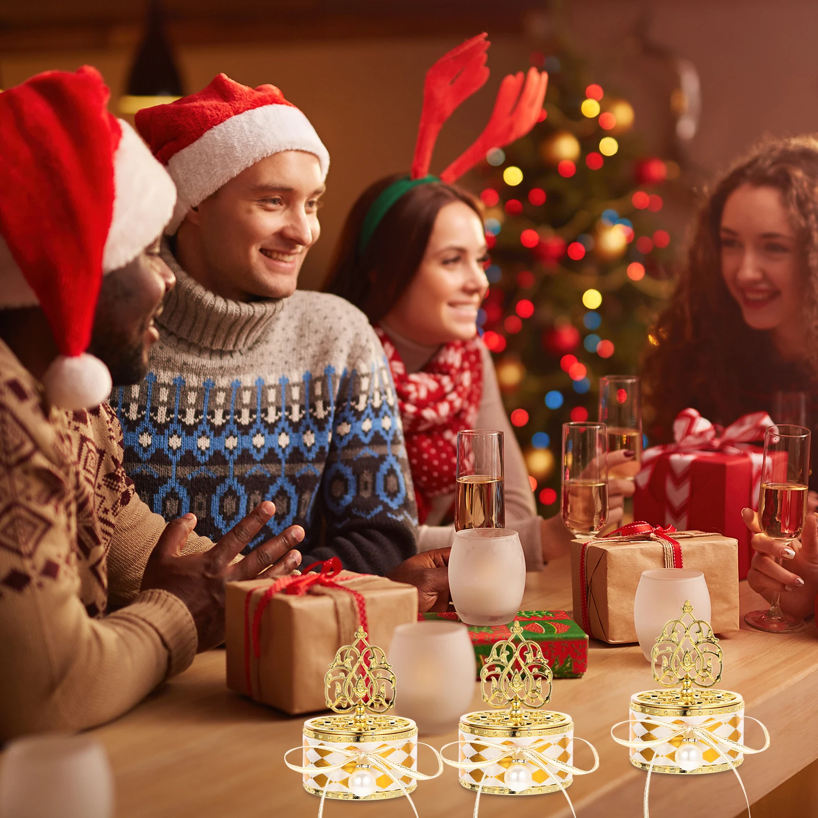 

12Pcs Butterfly Bow Decorative Box Premium Small Gift Packaging for Parties Favors Candies Jewelry Travel Convenient Elegant