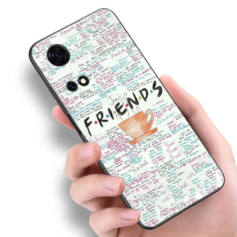 Friends tv show Black Phone Case For Honor 9 50 SE 90 Lite 20 Y7 Pro Y6 Y9 Prime 9i 9X X7 X7A X8 X8A X9 X50i Y5 2018 2019