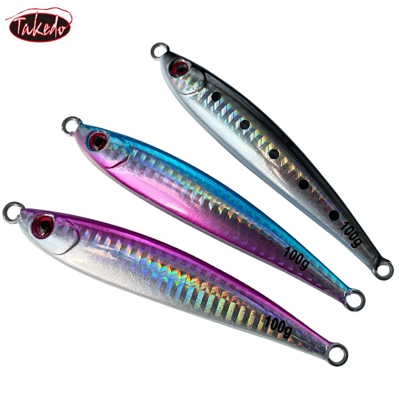 TAKEDO RX01 Señuelo Jigging Metal Luminoso para Agua Salada