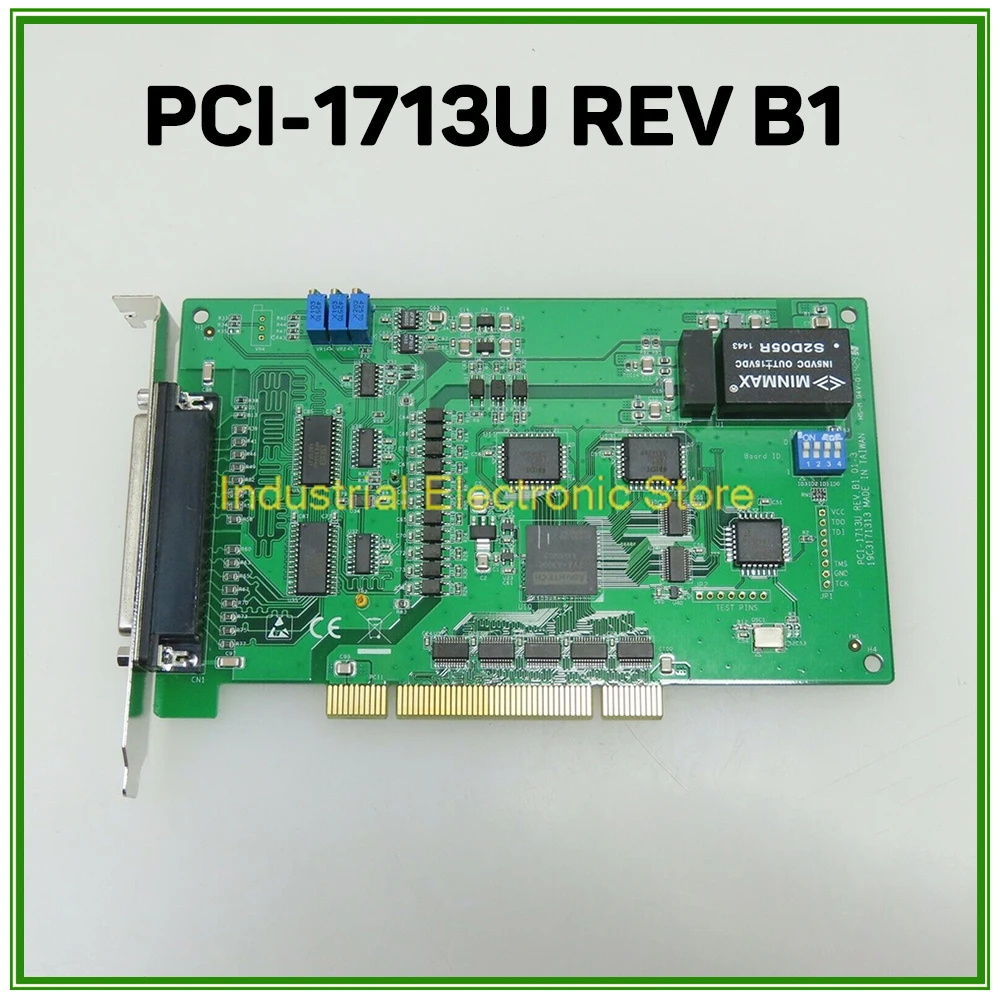 For Advantech Capture Card 32-Channel Isolated High-speed Analog Input Card PCI-1713U REV B1