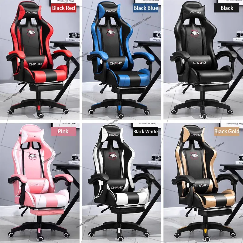 Gaming Chair with Footrest Speakers Video Game Chair Bluetooth Music Heavy Duty Ergonomic Computer Office PC Desk Chair