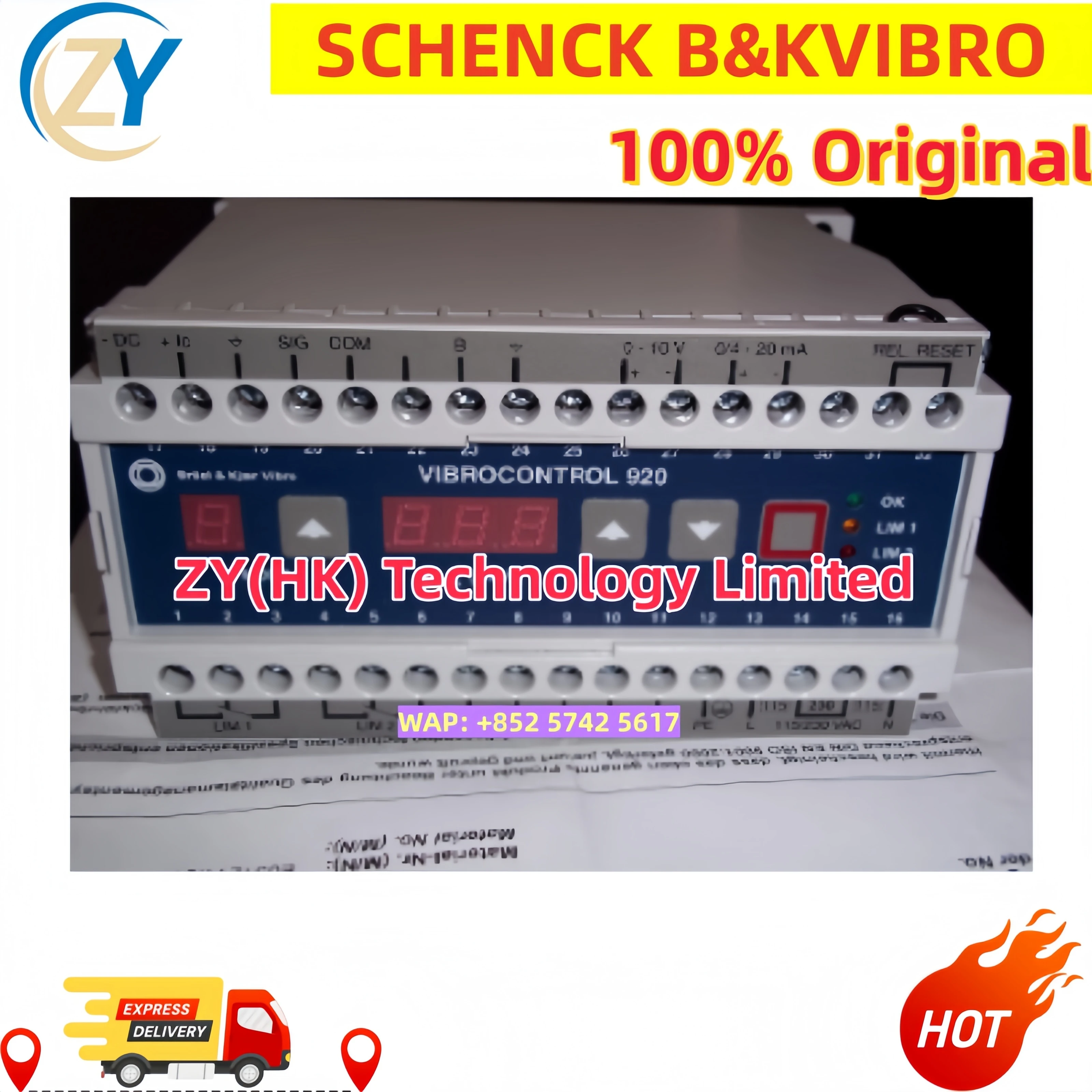 Genuine Schenck B&K VIBRO VC-1500 Vibration Controller VIBROCONTROL 1500 Industrial Machinery Vibration Monitoring Device