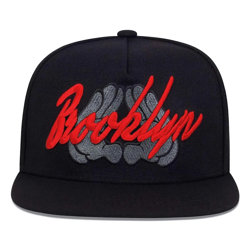 2024 New Fashion Brooklyn Embroidery Snapback Cap Hip Hop Baseball Hat Casual Sun Hat Unisex Outdoor Cap Adjustable