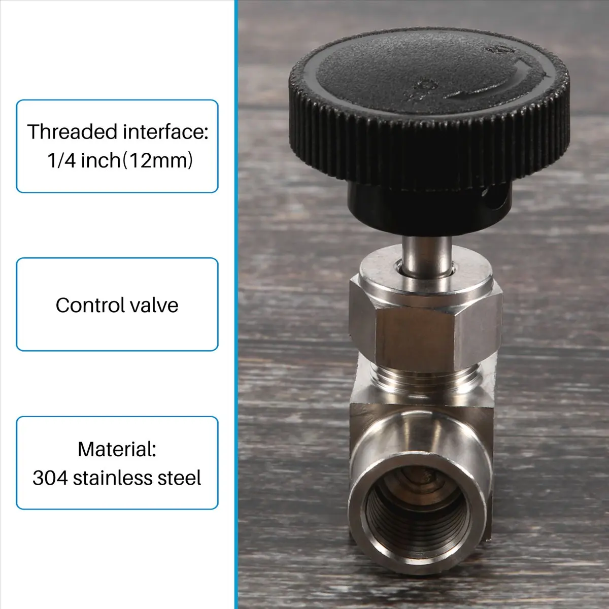 A1181FHOT]1/4 inch Equal Female Thread SS 304 Stainless Steel Control Shut Off Needle Valve