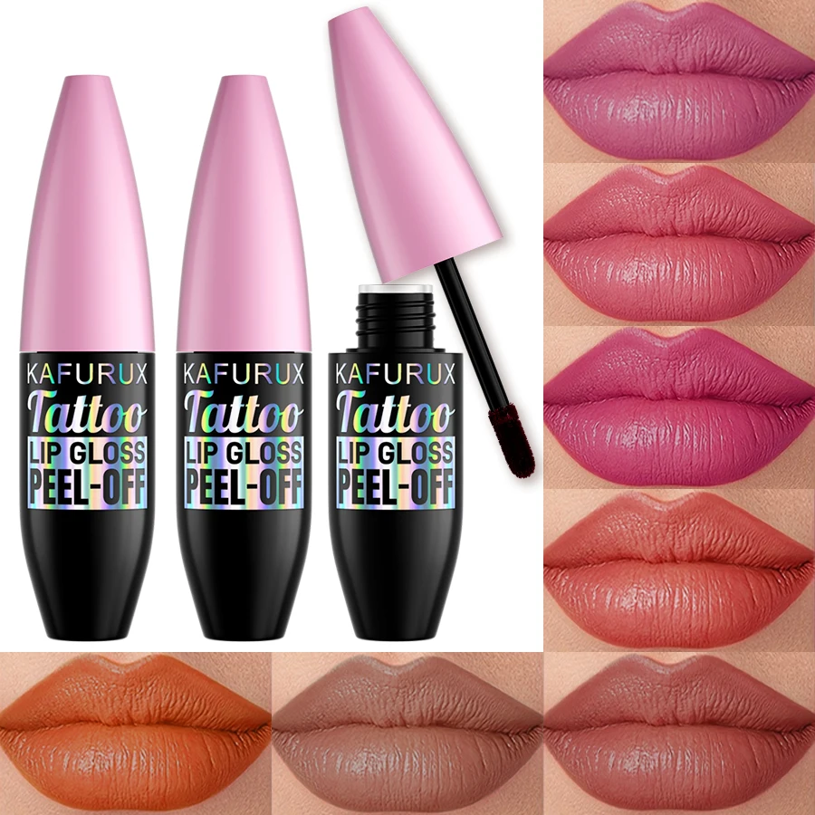 7 Kolorów Wodoodporny Konturówka do Ust Peel Off Tint do Ust Długotrwały Matowy Błyszczyk do Ust Czerwony Różowy Różowy Kontur Rozprzęgany Makijaż Ust Stian Cosm