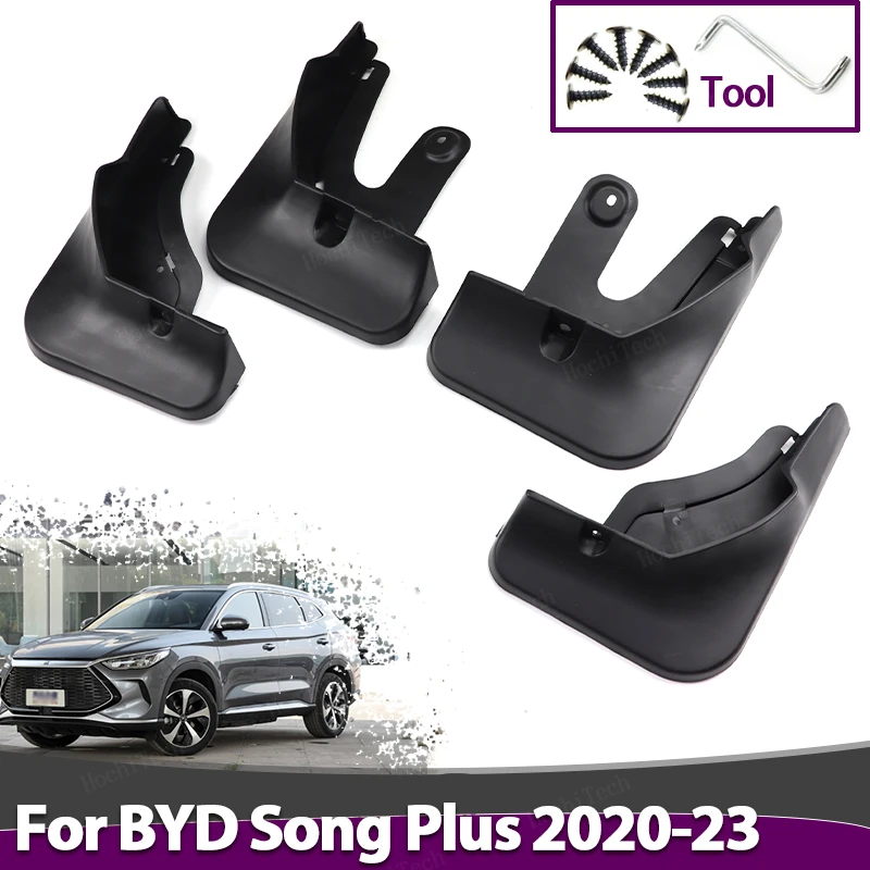 

4 шт./комплект, пластиковые Брызговики для BYD Song Plus EV DM-i 2020-2023