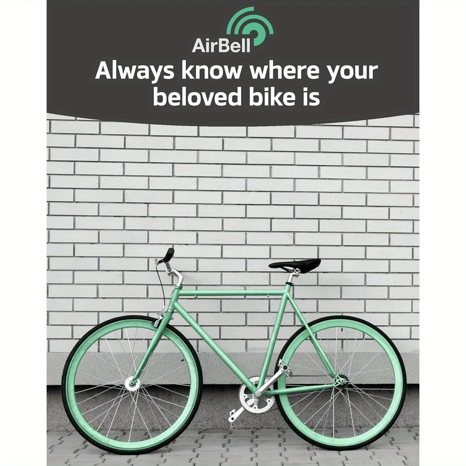 Campainha de bicicleta para Apple AirTag, suporte de bicicleta escondido no sino, anti-roubo, estrada aprovada, ferramenta incluída