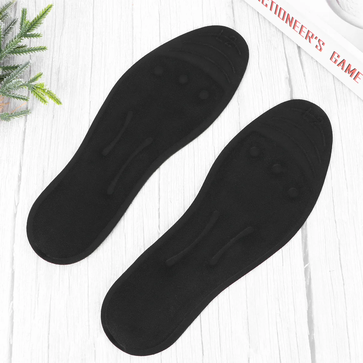 1 Pair Shockproof Gel Insoles Size L For Men Women Liquid Glycerin Massaging Insoles Arch Support Pain Relief For Heel Spur