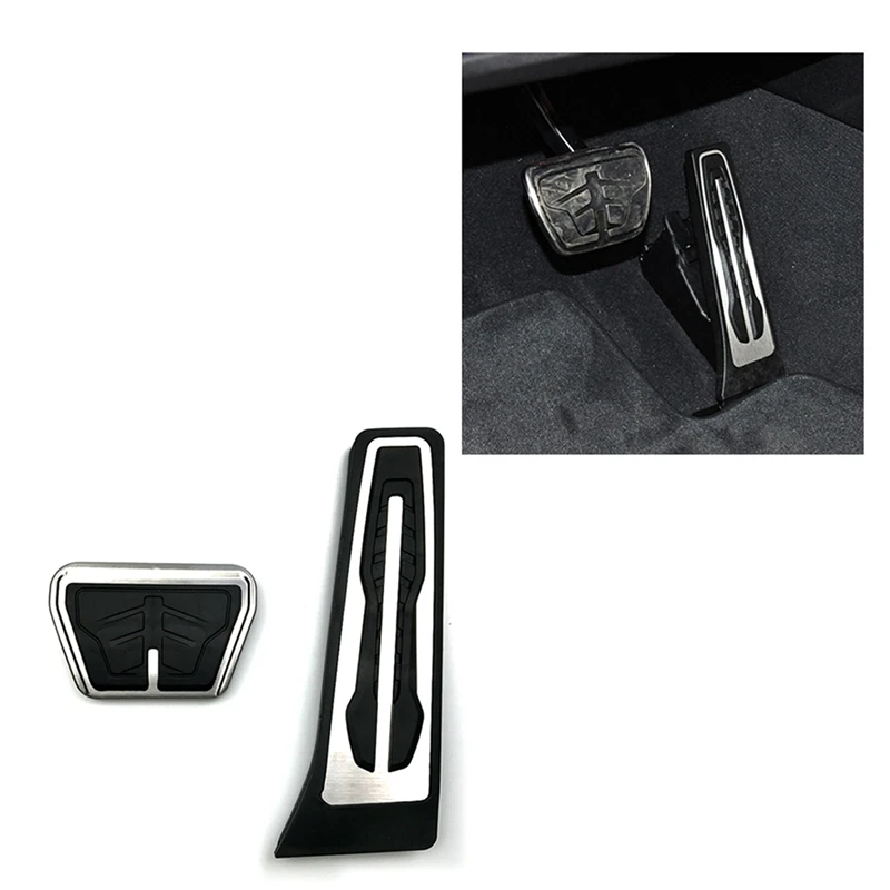 Fuel Brake Pedal Foot Rest Pedals Plate Cover RHD For BMW 1 2 3 4 5 7 Series X3 X4 X5 X6 F30 F10 E39 E90 E60 Accessories