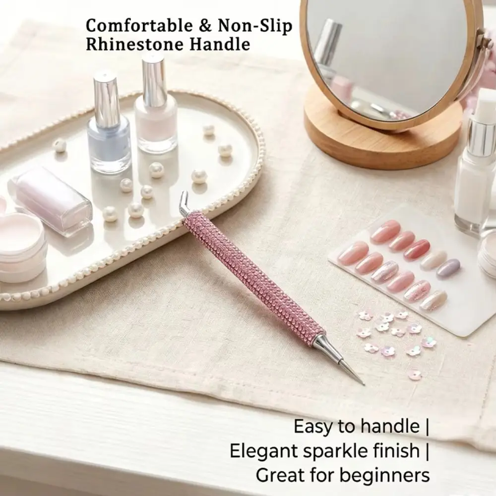 Dual-ended Rhinestone Picker Pen 2-in-1 Dotting Pen DIY Manicure Nail Art Dotting Tool Light Luxury Nail Decoration Tool