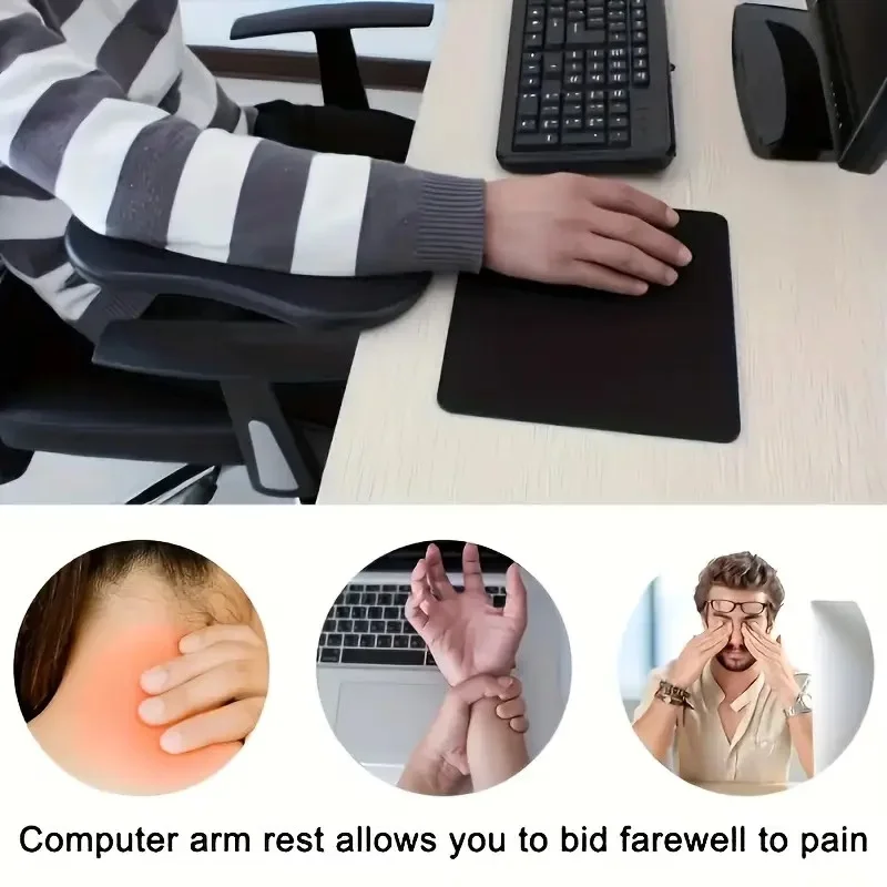 One Creative Computer Armrest Support, Adjustable and Rotatable Wristrest Armrest, Ergonomically Designed Desk Armrest
