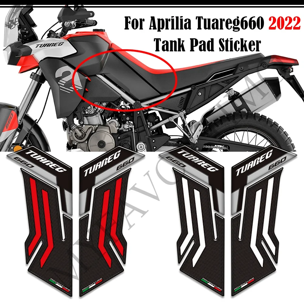 

For Aprilia Tuareg660 Tuareg 660 Motorcycle Stickers Decals Tank Pad Grips Gas Fuel Oil Kit Knee Protector 2022