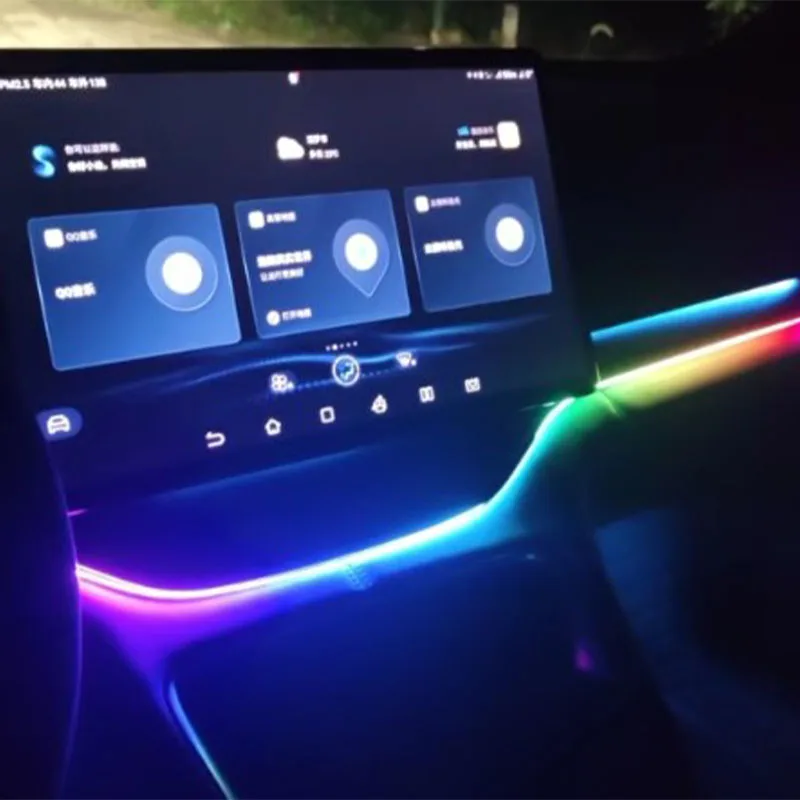 Center console LED 64 color ambient light For BYD Sealion 6 Seal U Song Plus DMi EV 2020 2024 2025 Auto Decoration Accessories