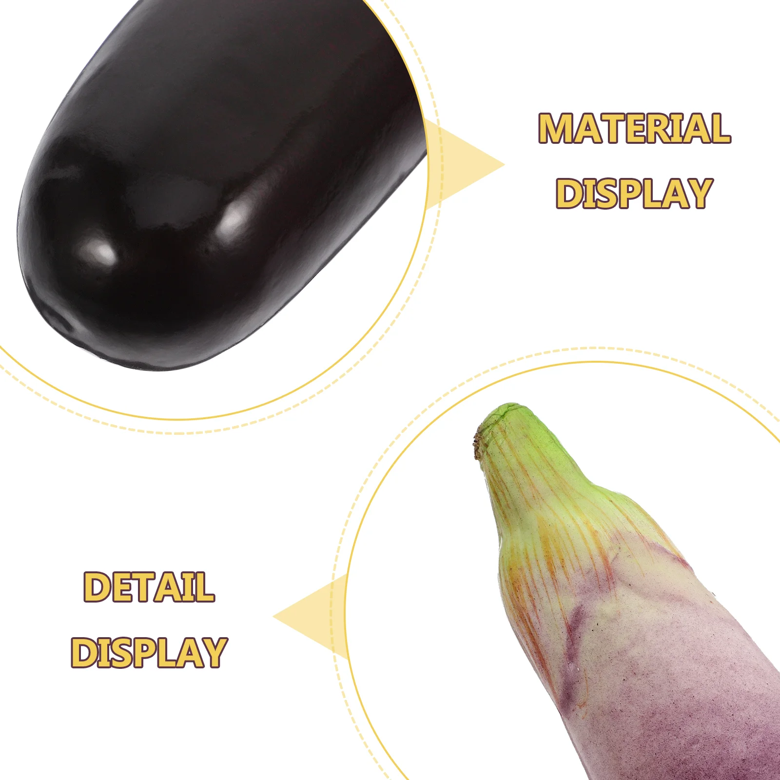 Simulated Vegetable Model Prop Photo Props Ornaments Fake Eggplant Eggplants Simulation Pvc Artificial