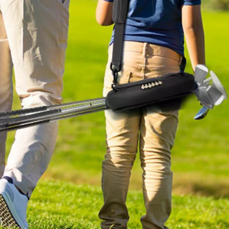 

Golf Club Bag Mini Lightweight For Golfer With Ball Pouch Pack, Portable For Driving Range Carrier Course Training Case