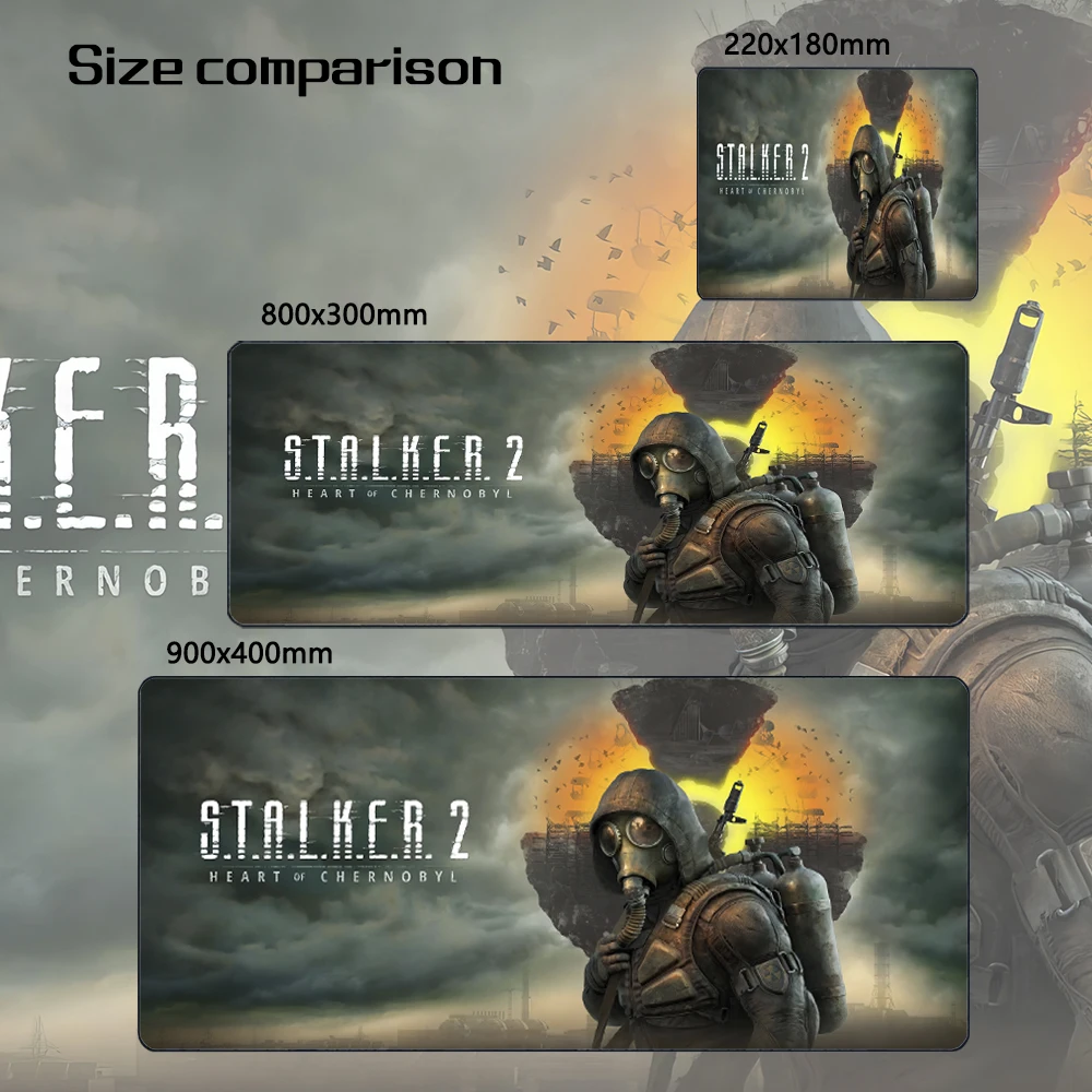 Stalker 2 Large Gaming Mouse Pad 900x400mm Computer Laptop Rupper Keyboard Pad Desk Mat PC Gamer Mouse Mat XXL Office Mouse pad