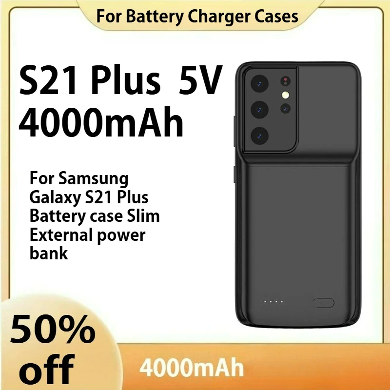 

For Samsung Galaxy S21 Plus Battery case Slim External power bank For Samsung S21 UltraTPU shockproof Battery Charging cover