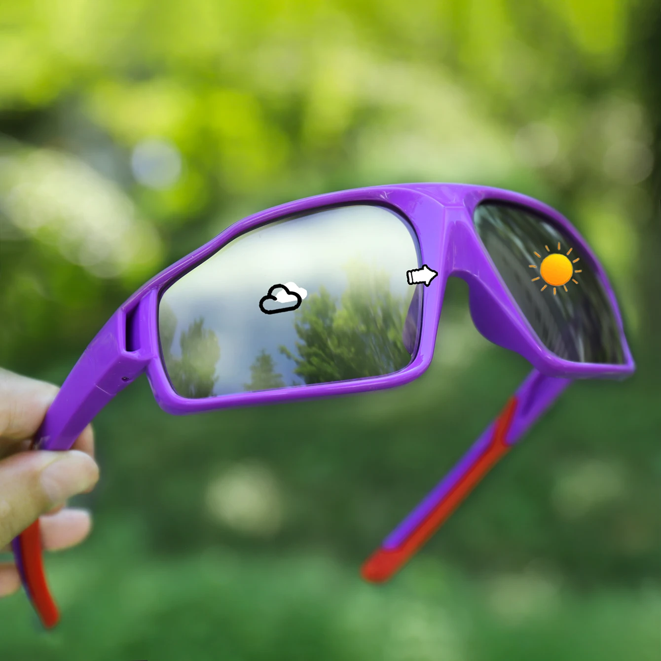 Mode Photochrome Sonnenbrille Männer Frauen Outdoor Sport Mtb Fahrrad Radfahren Angeln Brillen Platz Winddicht Klassische Brille – Detail 8