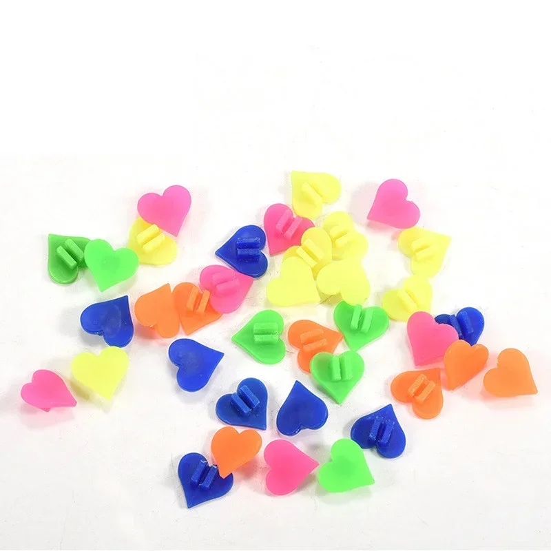 36Pcs Colorful Safety Kids Clip Bicycle Round Multi-color Love Heart Stars Wheel Bike Accessories Decoration Bead Spoke Beads