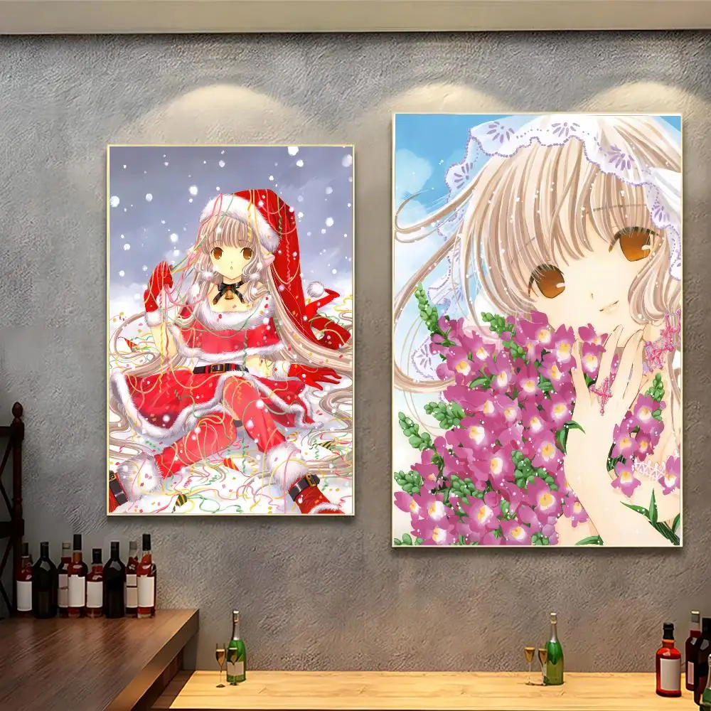 Tender Futuristic Anime C-Chobits Comic Poster Peel And Stick Indoor Bedroom Wall Decor Aesthetic Gift