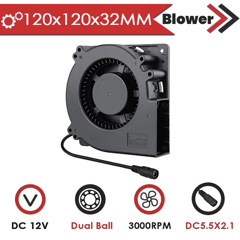 Gdstime GDB12032 Турбовентилятор 120 мм 12В