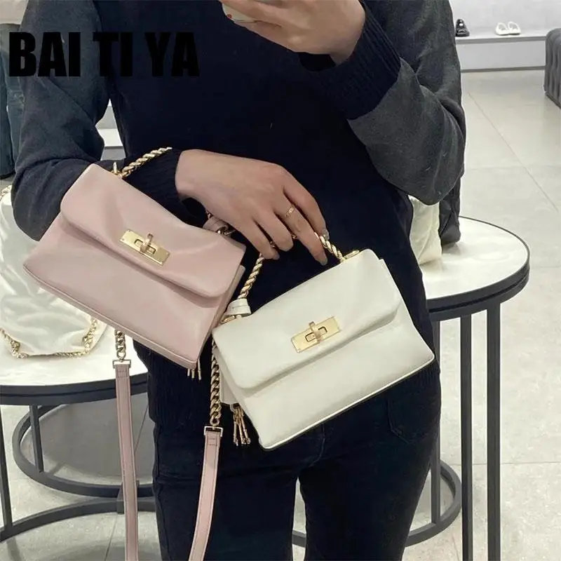 

Сумка Ba Ti Ya Весна 2025: Новая городская сумка-кроссбоди, женская повседневная сумка на плечо, мягкая сумка из искусственной кожи, модная квадратная сумка