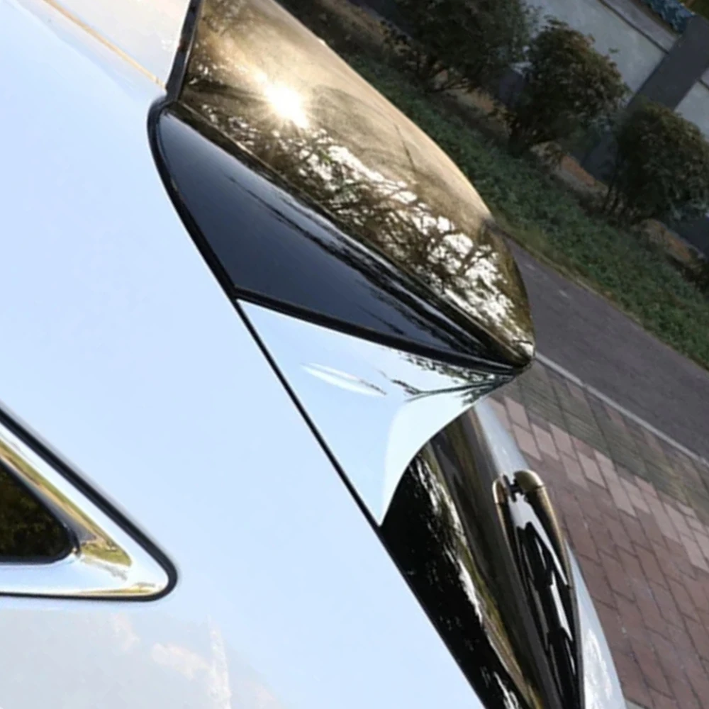 

For Toyota Venza Harrier 2020 2021 2022 2023 2024 2025 Chrome Rear Window Spoiler Cover Trim Side Wing Frame Car Accessories