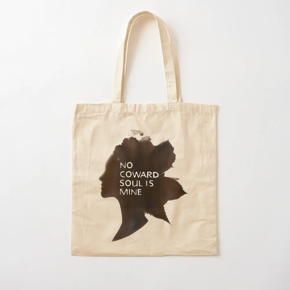 Emily Bronte 'No coward soul is mine' Tote Bag shopper bag woman Custom bag Customizable tote