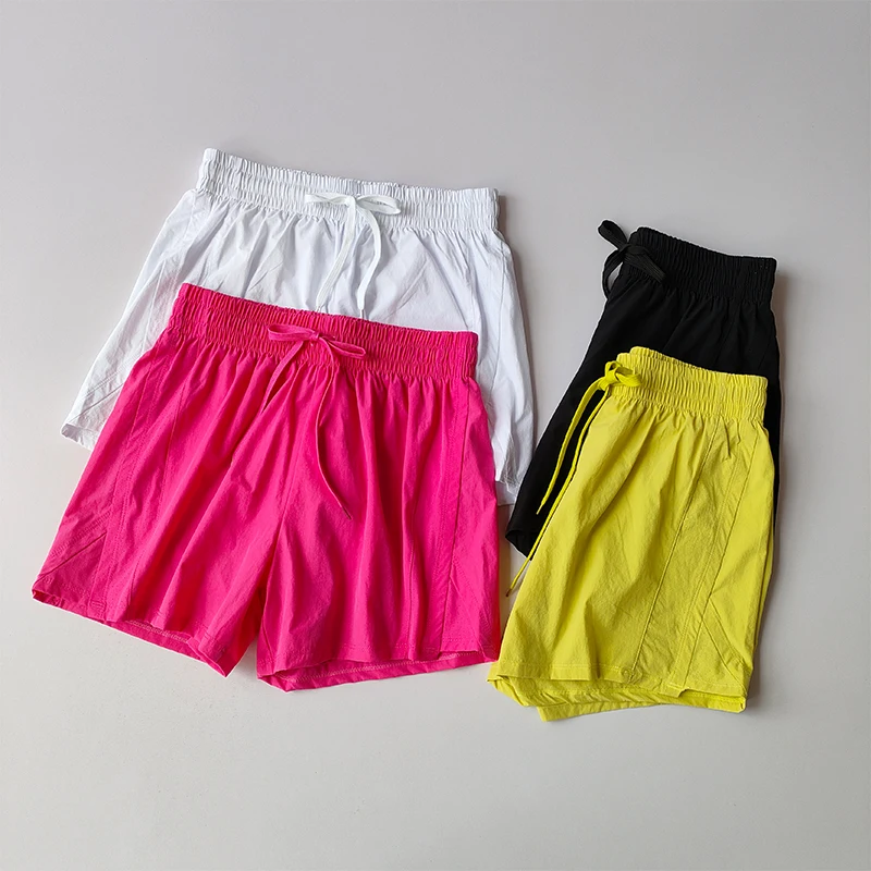 New Summer Sports Shorts for Women Loose Running Speed Drying Anti-exposure Fitness Pants Training Yoga Pilates Shorts