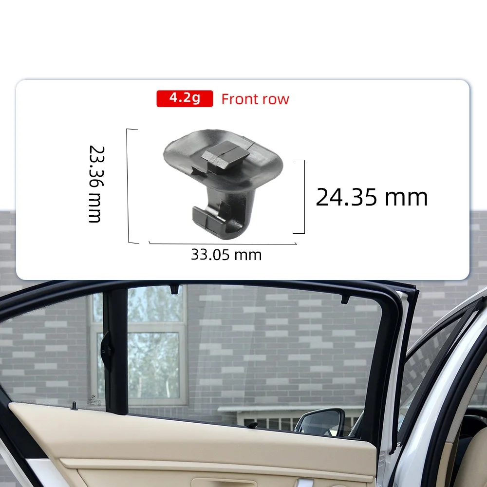 For BMW 3 Series X5 X3 X6 F35 E90 E70 F25 E71 Rear Window Sunshade Handle Hook Clip Fastening Buckle for Sunblind 51357183938 - Image 2