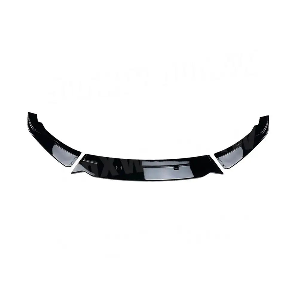 ABS Carbon Look Front Bumper Cover Three-section For BMW 2 Series F22 Standard 2014-2021 Rear Lip Guard Gloss Black Car Styling