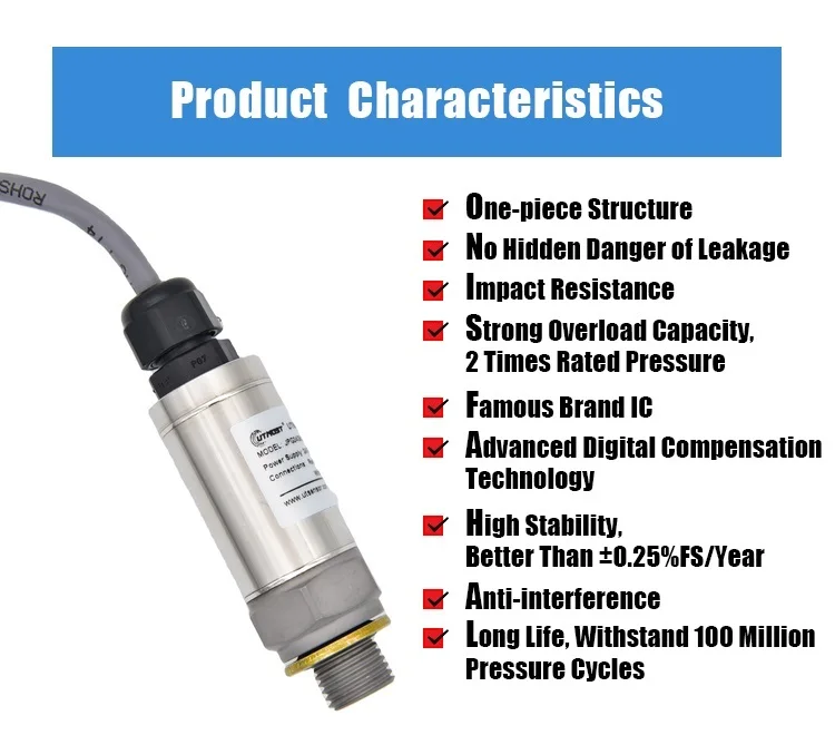 Picture 6: High Quality 1-5V Output 200Bar Liquid Boiler Steam Water Pump Oil Gas air Compressor Hydraulic Pressure Transducer