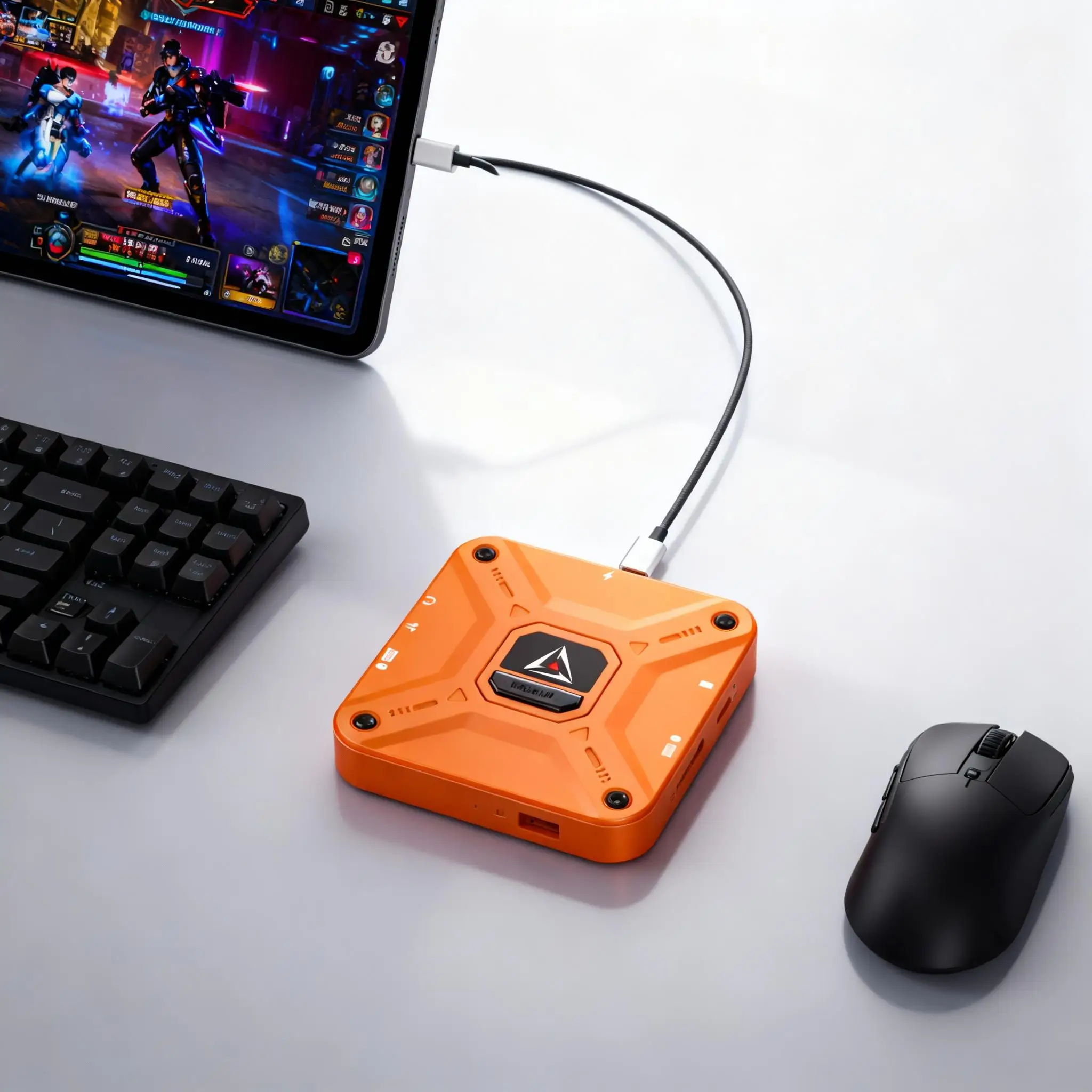 

Конвертер клавиатуры и мыши для мобильных игр Gamwing Aimzenix Raiders AX360M для iPhone/iPad с iOS 13 и выше