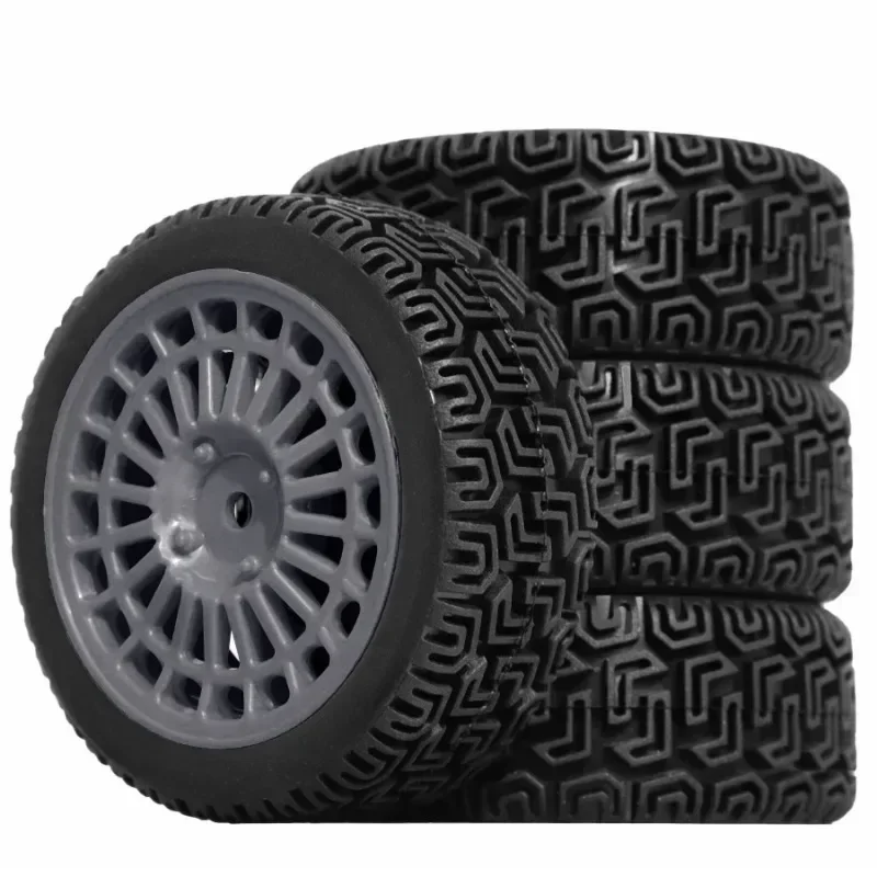 

4PCS 68mm Rally Tires for Tamiya XV01 XV02 TT01 TT02 PTG-2 - 1/10 RC Racing Car Rubber Wheel Tyre Upgrade Set