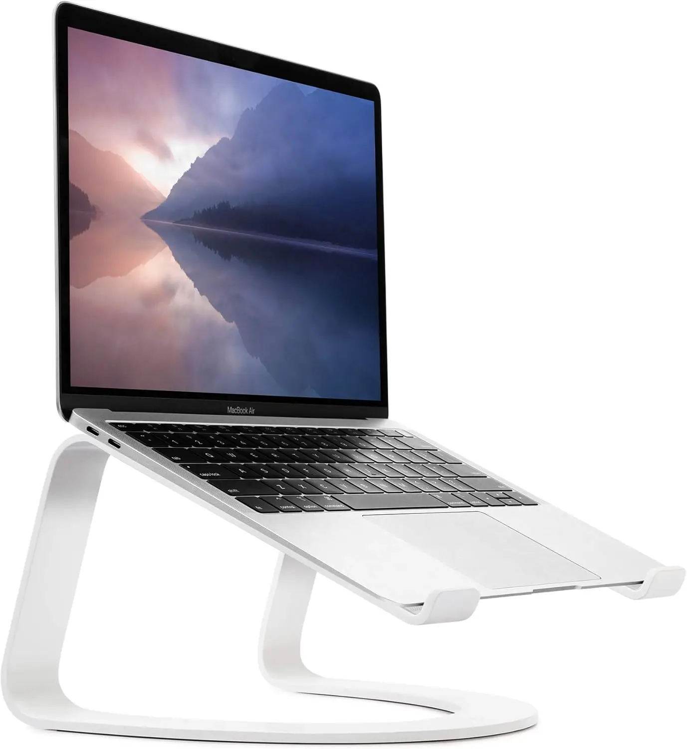 

Ergonomic Laptop Cooling Stand for MacBooks & PCs, White Special Edition - Elevates 6 Inches for Comfort & Airflow