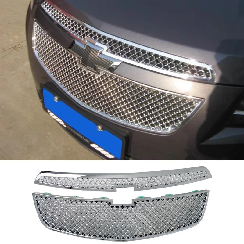 

Billet beehive Stainless Steel Center Racing Grill Grille Trim Cover For Chevrolet Cruze 2009-2014